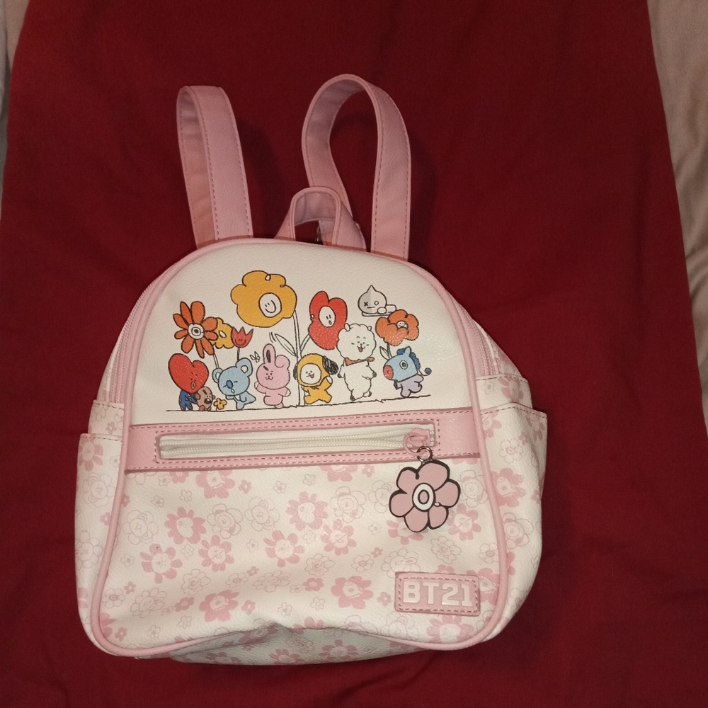 BT21 Floral Mini Backpack